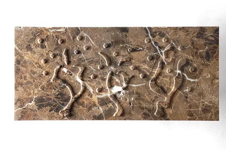 3D-Oberfläche aus Naturstein