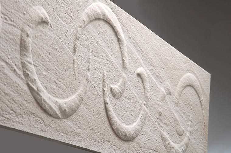 3D-Oberfläche aus Naturstein