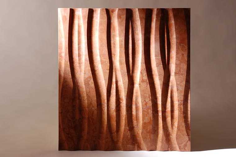 3D-Oberfläche aus Naturstein