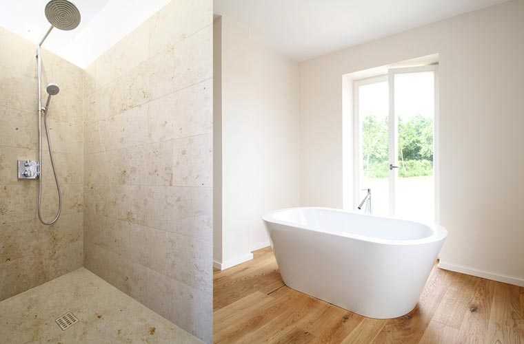 Badezimmer mit Naturstein